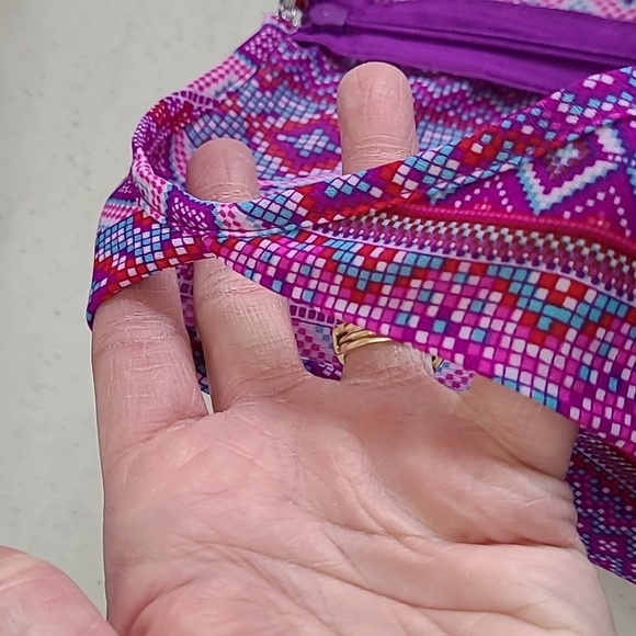 Zac & Rachel women's sleeveless pink & purple patterned top size Large - Picture 6 of 11